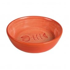 Trixie керамическая миска для котов с рыбкой 0,2 л/13 см