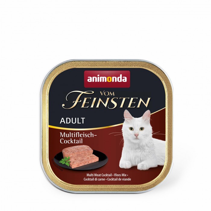 Animonda Vom Feinsten Adult Multi Meat Cocktail влажный корм мультимясной коктейль для кошек 100 г
