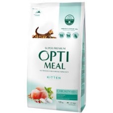 Optimeal Kitten Chicken сухий корм для кошенят з куркою 4 кг