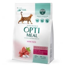 Optimeal Adult Cat High in Veal сухой корм для котов с телятиной 0,2 кг