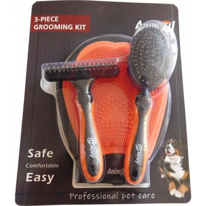 AnimAll набір для грумінгу 3в1 (помаранчевий)