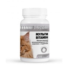 Unicum PREMIUM витамины для кошек мультивитамин 50г. 100табл.