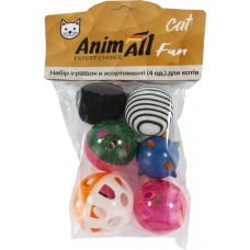 AnimAll Fun Cat VP051 набор мячиков для котов  6 шт (в ассортименте)