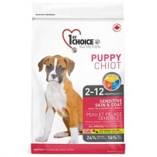 1st Choice Puppy Sensitive Skin & Coat сухий корм для цуценят з ягням та рибою 2,72 кг