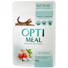 Optimeal for Kittens with Chicken влажный корм для котят с курицей в соусе 85 г