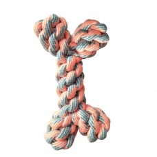 Croci Pastel игрушка для собак "Канатная косточка" (оранжевая) 20 см