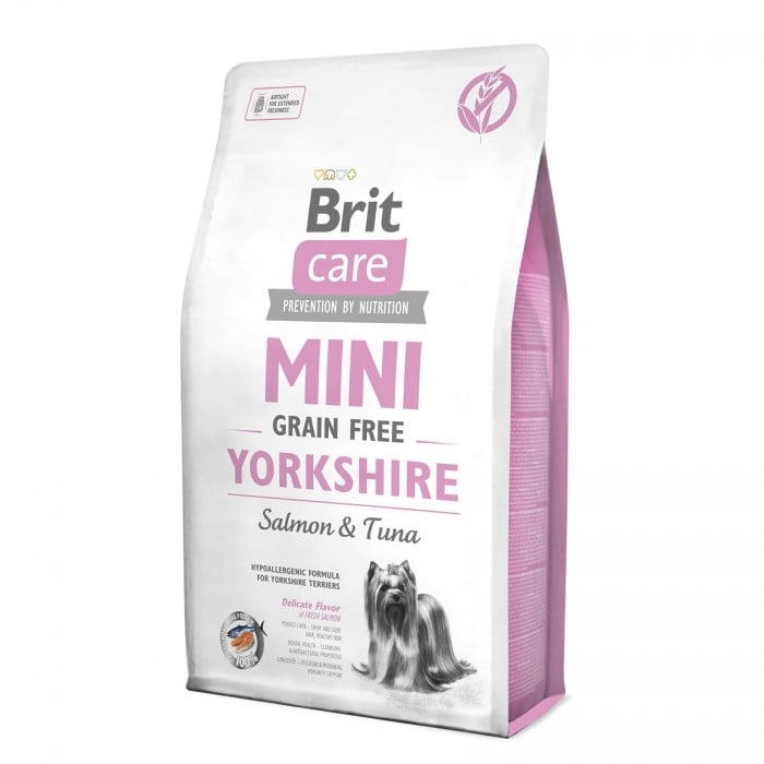 Brit Care GF Mini Yorkshire сухой корм для йоркширских терьеров с лососем и тунцом 2 кг