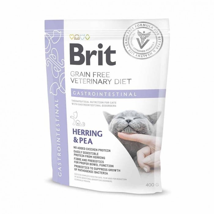 Brit GF Veterinary Diets Cat Gastrointestinal з оселедцем і горохом&nbsp;для котів 400 g