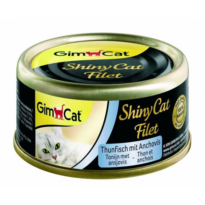 GimCat Shiny Cat Filet тунец и анчоус 70g