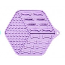 WahoPet licky mat силиконовый коврик-кормушка (фиолетовый) 200 мл