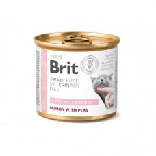Brit GF VetDiet Hypoallergenic вологий корм для кішок при харчовій алергії з лососем 200 г