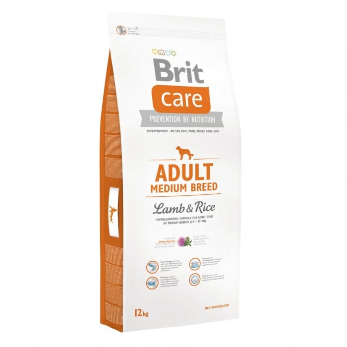 Brit Care Adult Medium Breed Lamb and Rice 3 kg (для собак весом от 10 до 25 кг)