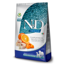 Farmina N&D Grain Free Ocean Pumpkin сухой корм для собак средних и крупных пород с треской и апельсином 12 кг