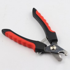 Пухнастики когтерез-кусачки для собак (черный/красный) 5х16,5 см