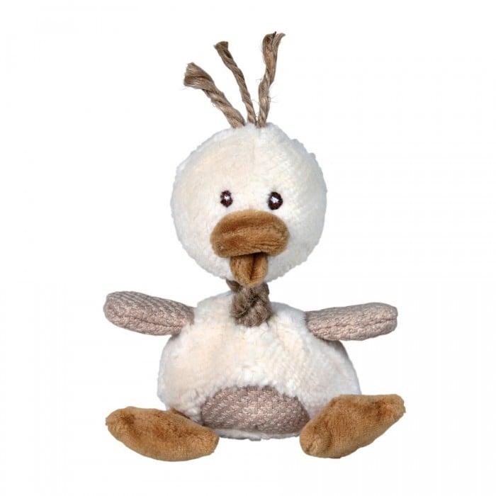 Trixie игрушка для собак утка с пищалкой 15 см