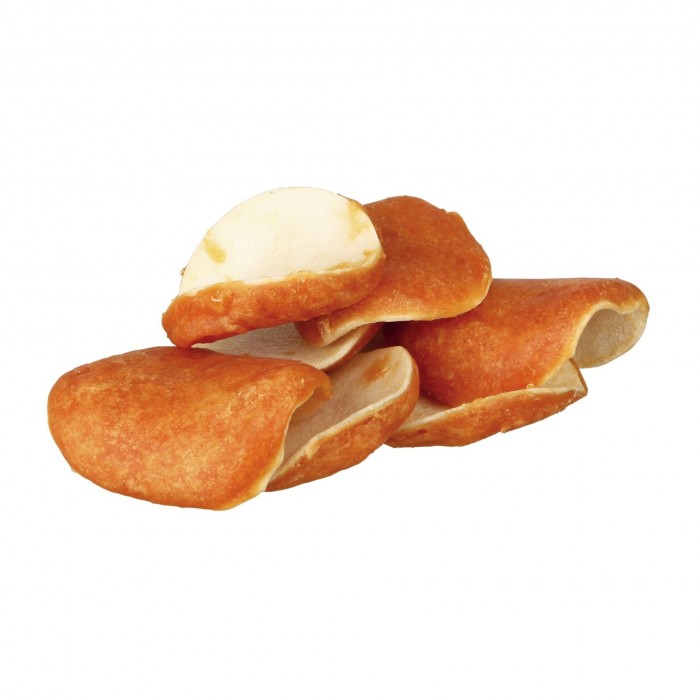 Trixie Denta Fun ласощі для собак чіпси жувальні з куркою сиром'ятна шкіра 8шт 100гр