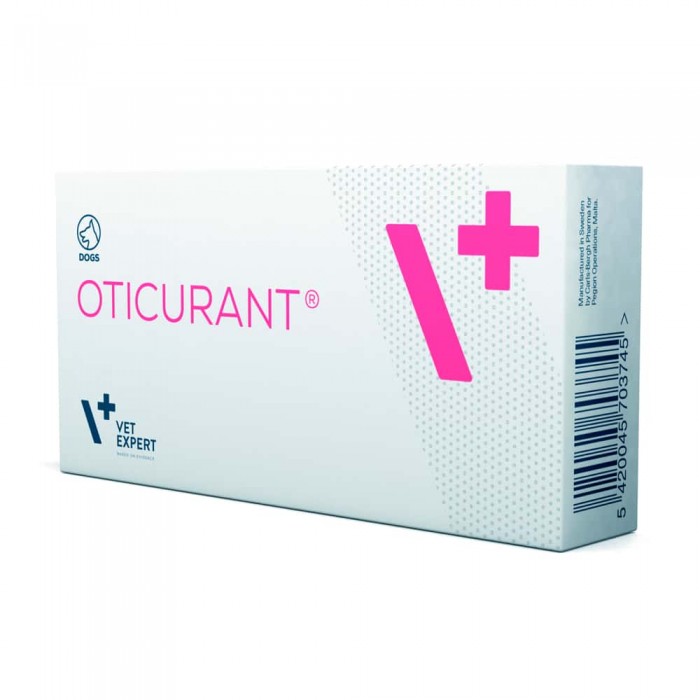 Vet Expert Oticurant порошок для ежедневной гигиены ушей собак 24 пак.