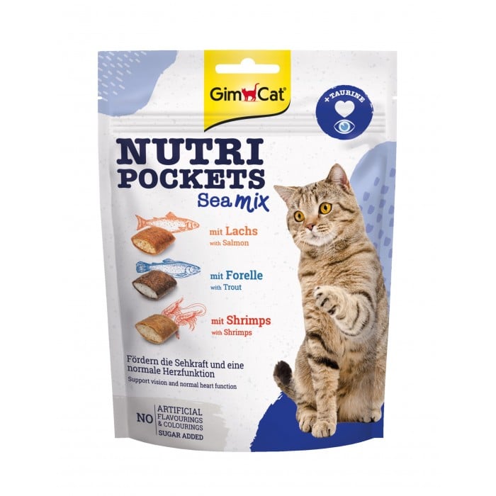 GimCat Nutri Pockets Морской Микс для кошек 150г