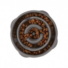 Outward Hound Fun Feeder Drop миска-лабиринт для собак (серая) 22,5 см