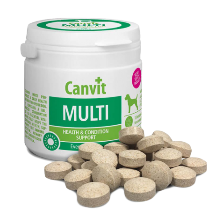 Canvit Multi мультивитаминный комплекс для улучшения иммунитета собак 100 табл.