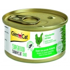 GimCat Shiny Cat SUPERFOOD курица с травой 70g