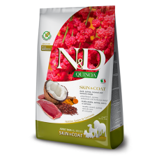 Farmina N&D Quinoa Dog Adult All Breeds Skin & Coat Quail & Coconut сухой корм для собак всех пород с уткой, киноа, кокосом и куркумой 2,5 кг
