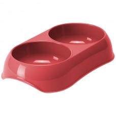 Moderna Gusto двойная миска для кошек (коралловая) 2х200 мл