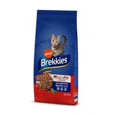 Brekkies Cat Beef сухой корм для взрослых кошек с говядиной 15 кг