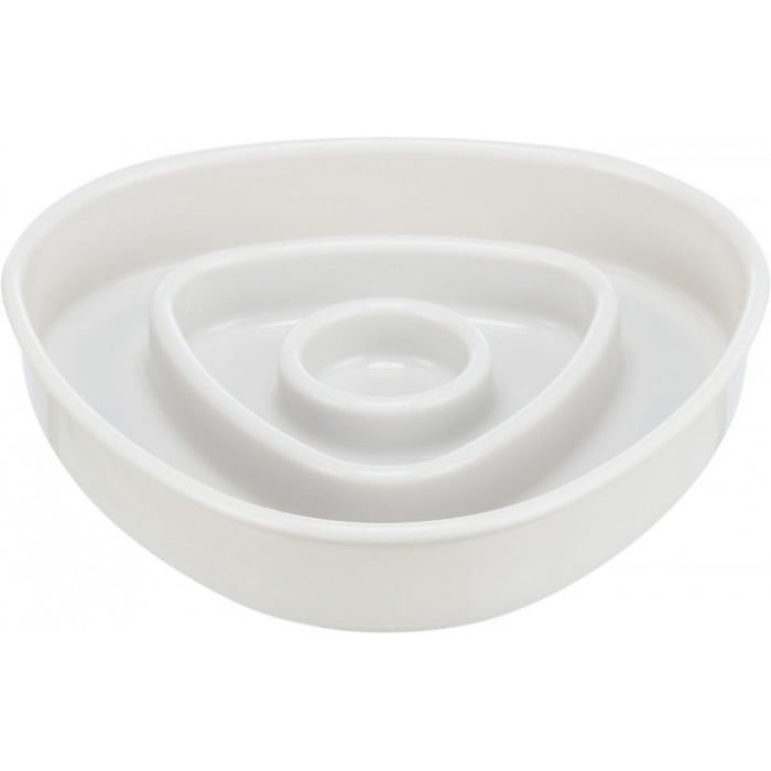 Trixie пластикова миска для повільного годування (сіра) 350 мл