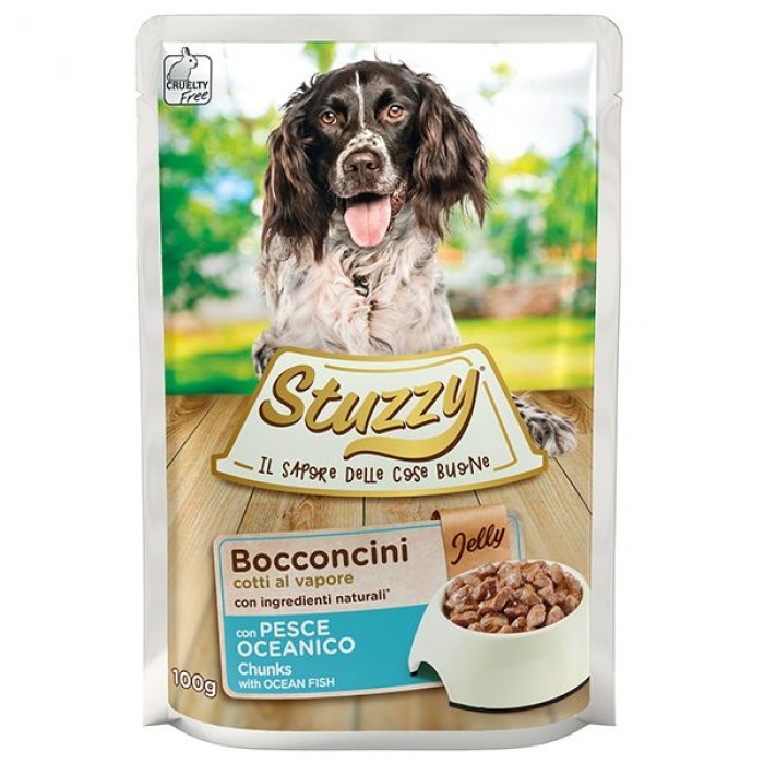 Stuzzy Dog Ocean Fish влажный корм для собак с рыбой в желе 100г*24шт
