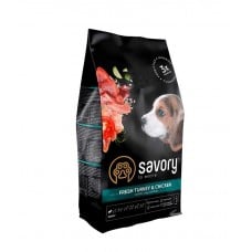 Savory Puppy rich in Fresh Turkey and Chicken для цуценят усіх порід 1 kg