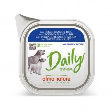 Almo Nature Daily Dog паштет с белой рыбой и рисом для собак 100 г*10шт
