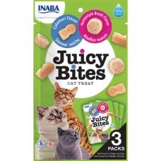 INABA Juicy Bites лакомство для кошек со вкусом домашнего бульона и кальмаров 3 шт*11,3 г