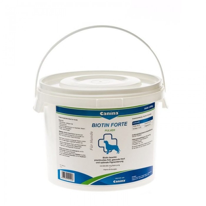 Canina Biotin forte витамины для здоровой шерсти и кожи собак 2 кг/600 таб.