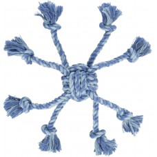 Trixie игрушка для собак мяч-канат с веревками 7см/44см