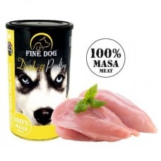 Fine Dog консерва с мясом птицы для собак 100% мяса 1200г