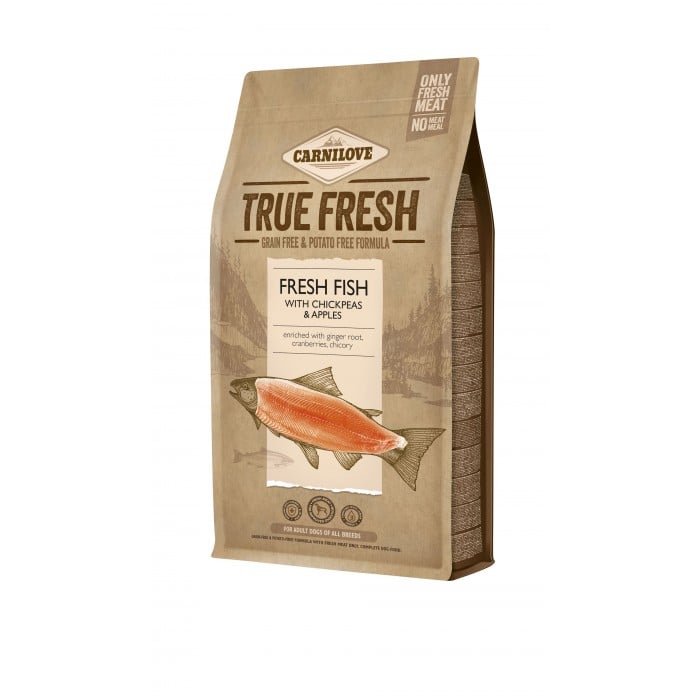 Carnilove True Fresh FISH for Adult dogs с рыбой, нутом и яблоком для взрослых собак всех пород 1,4 kg
