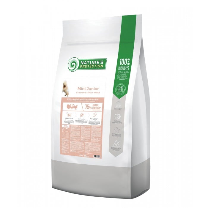 Nature's Protection Mini Junior Small Breeds сухой корм для щенков малых пород 18 кг