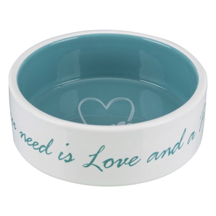 Trixie Pet's Home керамічна миска для собак (кремова/блакитна) 0,8 л/16 см