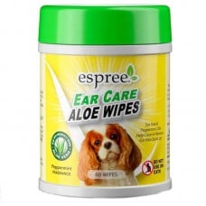Espree Aloe Ear Care Pet Wipes влажные салфетки с алоэ для чистки ушей собак 60 шт