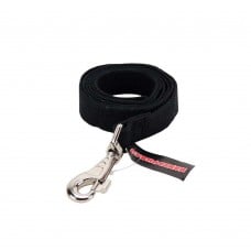 Пухнастики брезентовый поводок для собак L (черный) 1,2 м