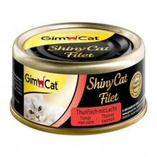 GimCat Shiny Cat Filet тунец и лосось 70g