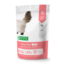 Nature's Protection Long hair сухой корм для взрослых кошек с длинной шерстью 0,4кг