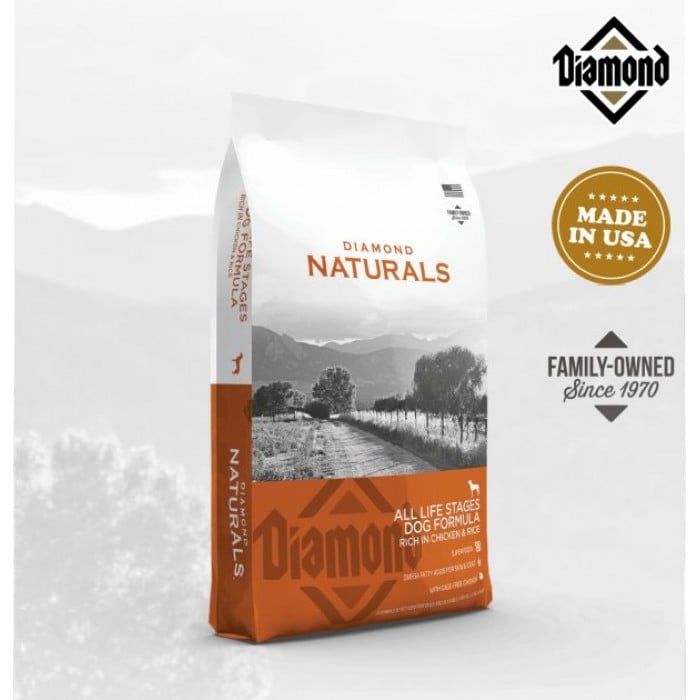 Diamond Naturals All Life Stages Dog Chicken & Rice сухой корм для собак с курицей и рисом 15 кг