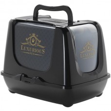 Moderna Trendy Cat Luxurious закрытый туалет для котов (черный) 57,3х44,4х43,8 см