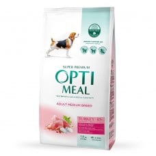 Optimeal Dog Adult Medium сухой корм для собак средних пород с индейкой 1,5 кг