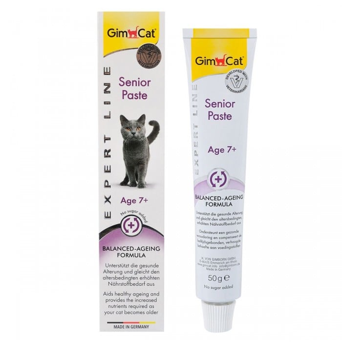 GimCat Senior Paste - паста для поддержания здоровья кошек старше 7 лет, 50 g