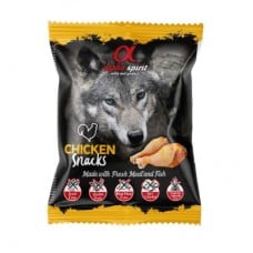 Alpha Spirit Dog Snacks Chicken полувлажные лакомства из курицы 50г (кубики)