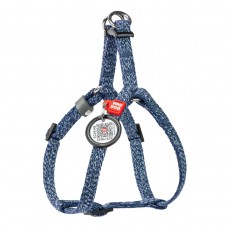 Collar WAUDOG Re-cotton шлея для котов и малых собак с QR-паспортом (синяя) XS