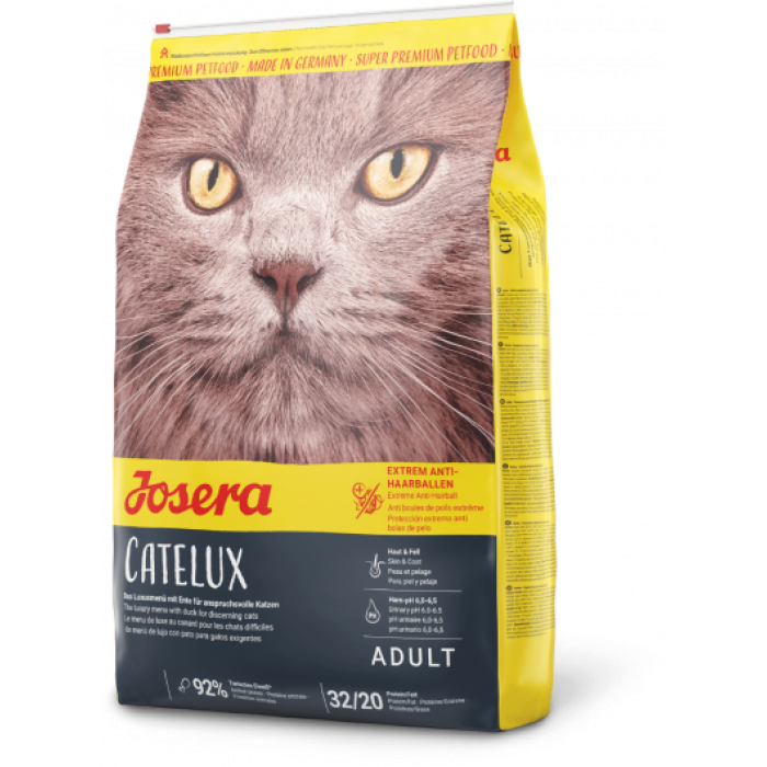 Josera Catelux сухий корм для котів з ефектом виведення шерсті 10 кг